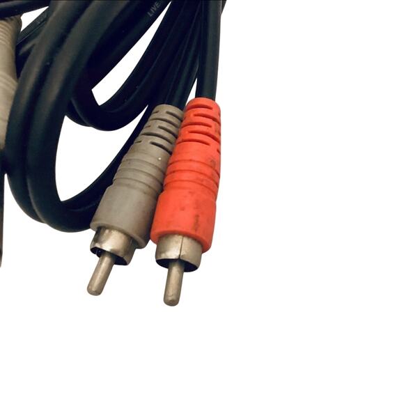 Livewire Essential Interconnect Dual Cable RCA Male to 1/4" TS Male - Picture 3 of 5